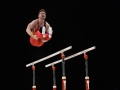 Dismounting the parallel bars